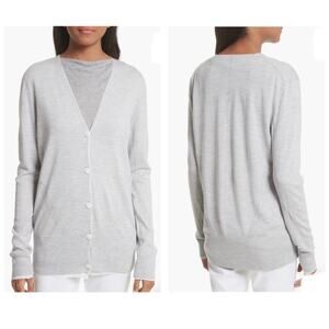 Rag & Bone Alyssa Merino Wool Cardigan Gray Size Medium Lightweight Button Chic